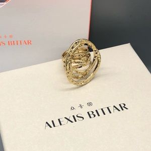 ALEXIS BITTAR hammered coil ring